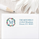 Search for wreaths return address labels Winter