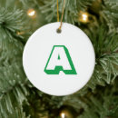 Search for green white christmas tree decorations Typography