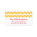 Search for yellow chevron return address labels Modern