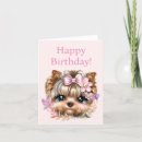 Search for yorkie birthday cards Puppies