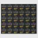 Search for 60th birthday wrapping paper Black