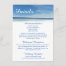 Search for seashells 4x6 invitations Blue