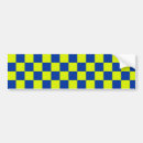 Search for square shape bumper stickers Chequered