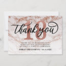 Search for marble thank you cards Rose gold