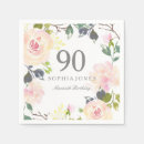 Search for 95th birthday napkins Floral