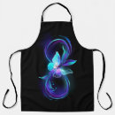 Search for turquoise and black aprons Butterfly