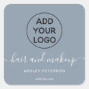Search for monogram blue stickers Typography