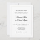 Search for name ceremony invitations Black and white