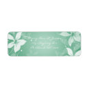 Search for mint green wedding return address labels Floral