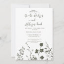 Search for olive green floral wedding invitations Wildflowers