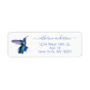 Search for hummingbird return address labels Purple