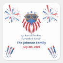 Search for red white and blue eagle stickers Semiquincentennial