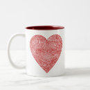 Search for fingerprint mugs Heart