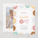 Search for donut 1st birthday invitations Sprinkles