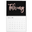 Search for rose gold calendars Black