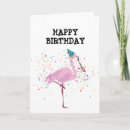 Search for funny flamingo birthday cards Bird