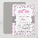 Search for pink grey elephant baby shower invitations Heart