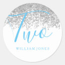 Search for 2nd birthday stickers Blue