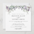 Search for lavender and green wedding invitations Greenery