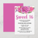 Search for watercolor sweet 16 invitations Flowers