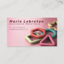 Search for game business cards Pink