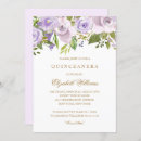 Search for lilac quinceanera invitations Watercolor