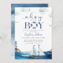 Search for boat baby shower invitations Ahoy