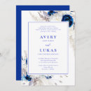 Search for royal blue flowers wedding invitations Luxury