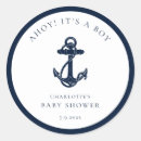 Search for marine stickers Boy baby shower