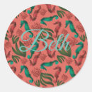 Search for fish pattern stickers Watercolor