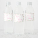 Search for bridal shower water bottle labels Pink