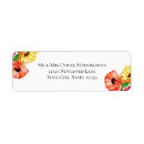 Search for gerbera daisy return address labels Modern