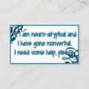 Search for autism business cards Nonverbal