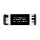 Search for piano return address labels Keys