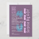 Search for surprise 40th birthday invitations Purple