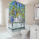 Search for stained glass pattern shower curtains Vintage
