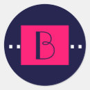 Search for pink monogram b stickers Elegant
