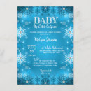 Search for snow baby girl shower invitations Blue