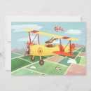Search for vintage airplane birthday invitations Pilot