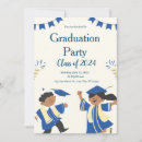 Search for blue glitter graduation invitations Watercolor