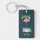 Search for flamingo rectangular key rings Cute