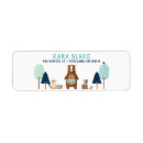 Search for blue brown return address labels Navy