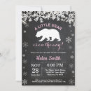 Search for polar bear baby shower invitations Snowflake