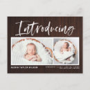 Search for vintage birth announcement cards Typography