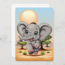 Search for savannah invitations Elephant