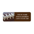 Search for football labels return address labels Sports
