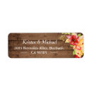 Search for gold leaves return address labels Rustic