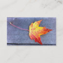 Search for maple leaf business cards Autumn