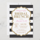 Search for black gold bridal brunch invitations Modern