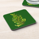 Search for green fern coasters Leaves